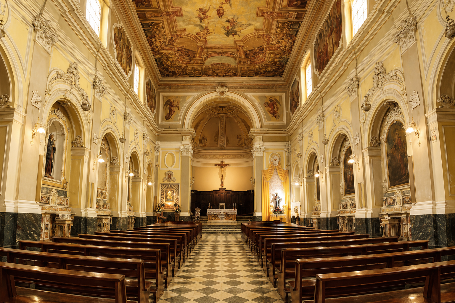 Interno del Santuario della Madonna della Speranza